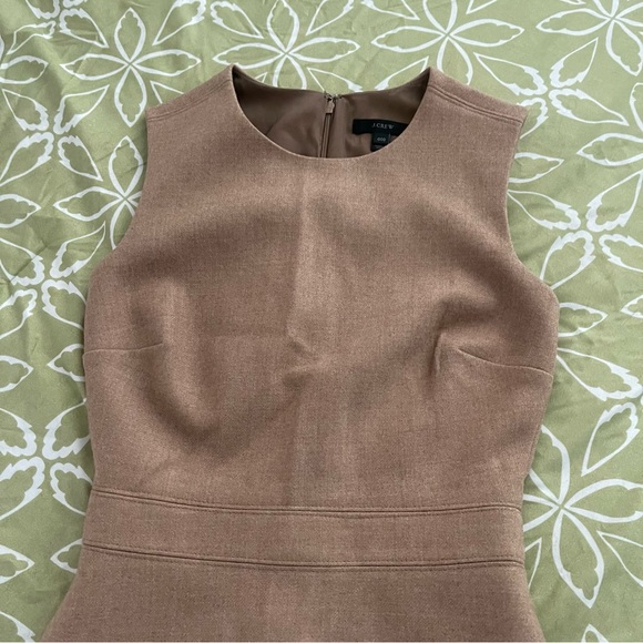 J.Crew career tan khaki light brown wool suit aline tailored dress 000 00 XS XXS - Picture 3 of 8